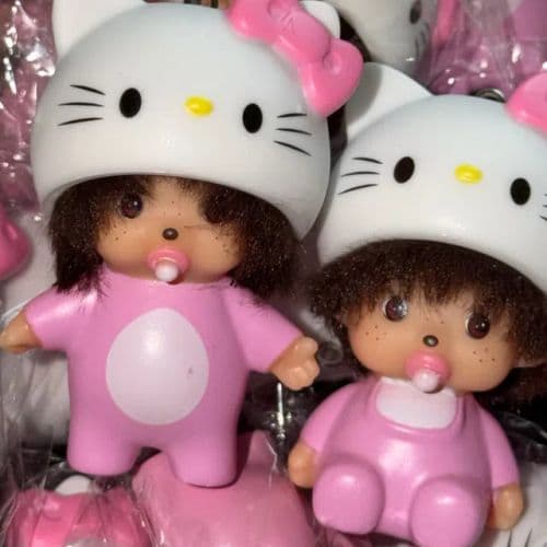 [왕왕상점] 키티 몬치치 햇 키링 인형키링 가방 고리 백참 가방꾸미기 에어팟 냥이