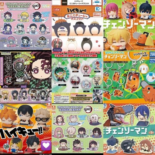 5+1 애니메이션 버전 all 랜덤 가챠 애니굿즈 하이큐 귀멸의칼날 체인소맨 나의 히어로